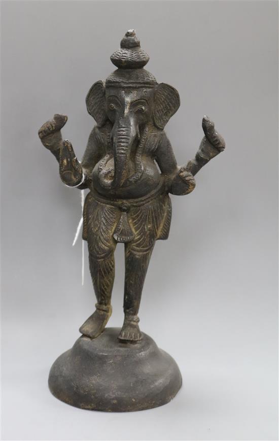 A South East Asian bronze of Ganesh